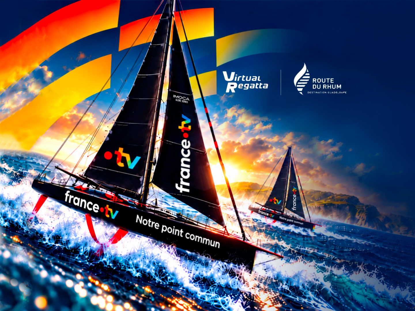 IMOCA aux couleurs de france.tv.